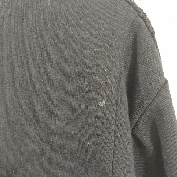 Torrid Black Military Jacket Knit Lace Mesh Collar - Picture 4 of 5